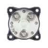 Rear of battery switch displaying heavy-duty studs and alternator field disconnect terminals
