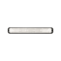 Top-down view of 150A busbar with clear cover installed