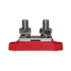 Side view of busbar base without cover showing metal conductor plate