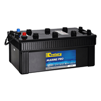 Century Marine Pro Cruiser 12V 200Ah battery with red and blue terminals and carry handles