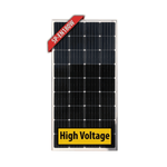 Front view of Enerdrive 24V fixed solar panel featuring a silver frame and monocrystalline cells