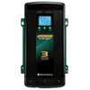 Front view of 12V 60A battery charger showing LCD display and mounting points
