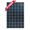 Front view of Enerdrive 80W monocrystalline fixed solar panel with silver frame