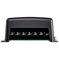 Close-up view of the 12V charger screw terminal connection block