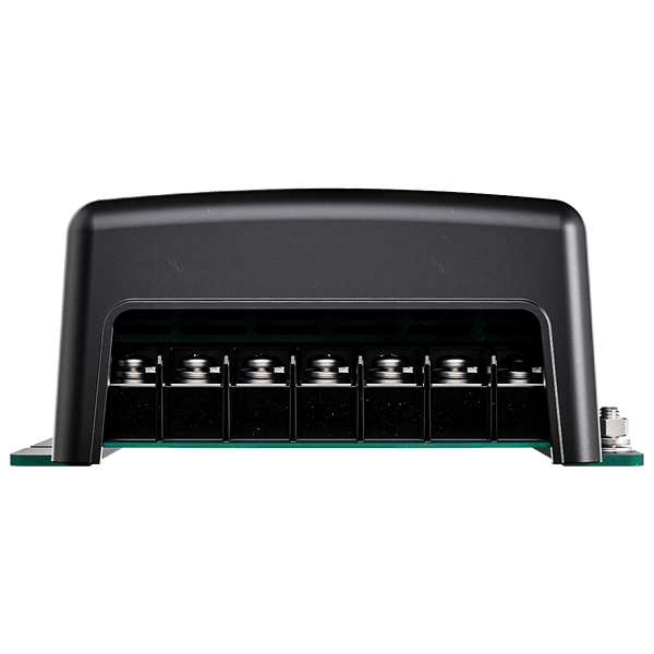 Close-up view of the 12V charger screw terminal connection block
