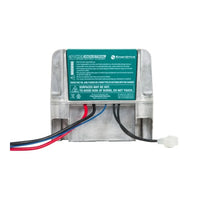 Rear label on Enerdrive industrial battery charger listing specifications and battery compatibility