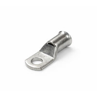 Tin-plated 70mm² copper lug with M10 hole and flared bellmouth entry