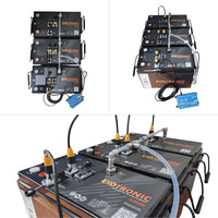 1m Exotronic Axion RS485 communications cable with waterproof IP66 connectors for parallel battery setups
