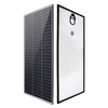 Angled perspective of 250W solar panel highlighting slim profile and rigid frame