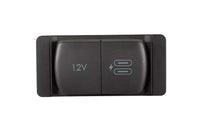 Closed Flip Pro Multi socket with front fit bezel and screw covers attached