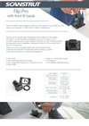 Specification sheet for Flip Pro USB-A & USB-C socket with bezel and technical details
