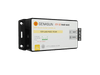 Angled view of 10.5A MPPT solar controller highlighting mounting flanges and compact profile