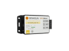 Angled view of Genasun GV-5 lithium MPPT solar charge controller showing LED status and terminals
