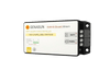 Side profile of Genasun GVB-8 solar charge controller showing robust black housing