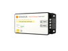 Side profile of Genasun GVB-8 MPPT controller highlighting mounting flanges and connectors