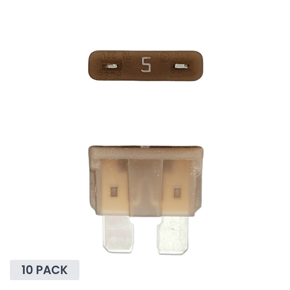 Exotronic 5A ATO/ATC Standard Automotive Blade Fuse - 10 pack