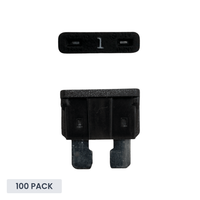 Exotronic 1A ATO/ATC Standard Automotive Blade Fuse - 100 pack