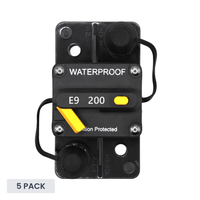 Exotronic 200A Large Surface Mount Waterproof DC Circuit Breaker - 5 Pack
