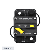 Exotronic 30A Surface Mount Waterproof DC Circuit Breaker - 5 Pack
