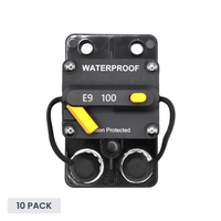 Exotronic 100A Surface Mount Waterproof DC Circuit Breaker - Side by Side - 10 Pack