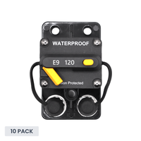 Exotronic 120A Surface Mount Waterproof DC Circuit Breaker - Side by Side - 10 Pack