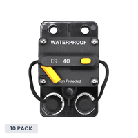 Exotronic 40A Surface Mount Waterproof DC Circuit Breaker - Side by Side - 10 Pack
