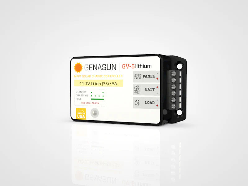 Genasun GV-5 12.5V 5A Lithium MPPT Solar Charge Controller