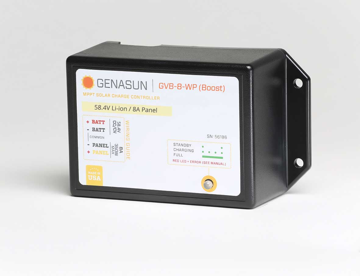 Genasun 58.4V 8A Waterproof MPPT Boost Charge Controller