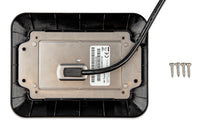 Rear view of display assembly showing mounting plate and four included screws