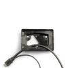 Rear view of GX Touch 70 bracket with cables routed through the central aperture