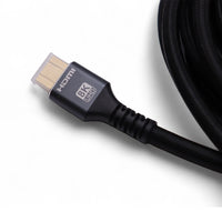 Angled close-up of HDMI male connector showing connector pins