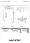 Routing template and mounting thickness options for different panel depths up to 61mm