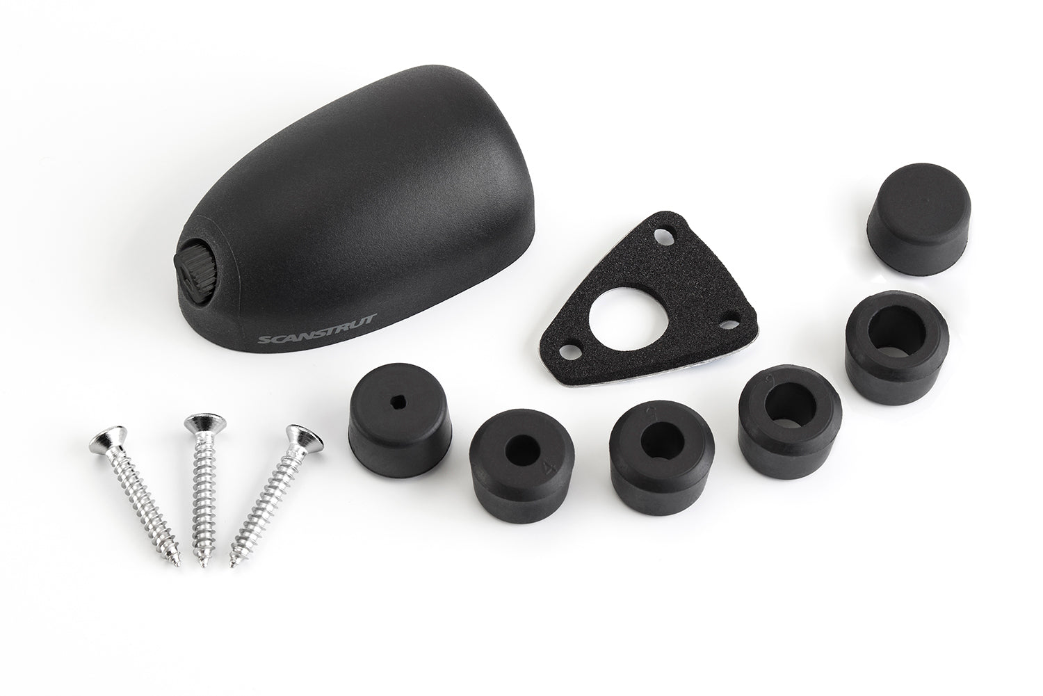 Marine cable seal kit including shell, gasket, stainless screws and multi-size bungs
