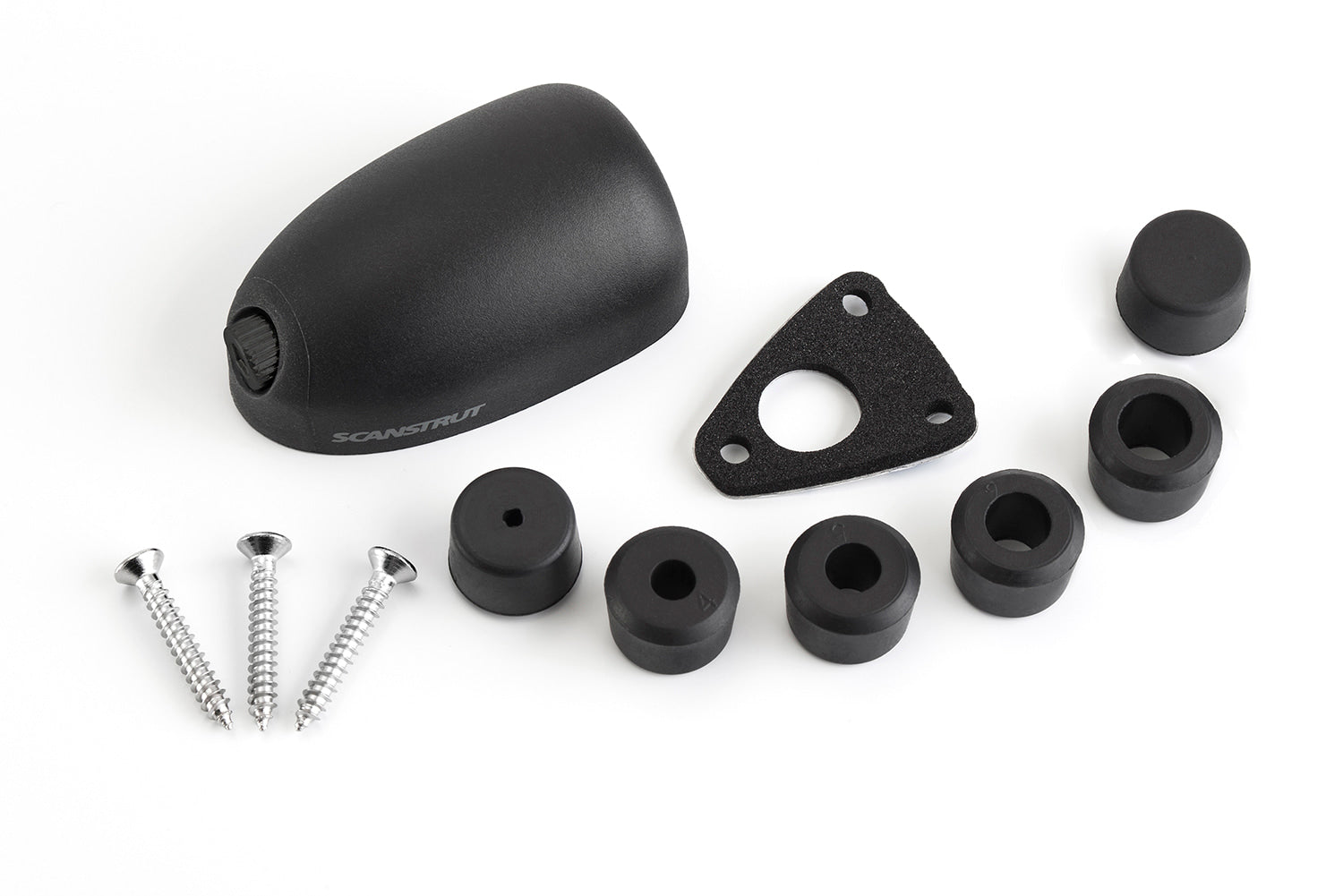Marine cable seal kit including shell, gasket, stainless screws and multi-size bungs