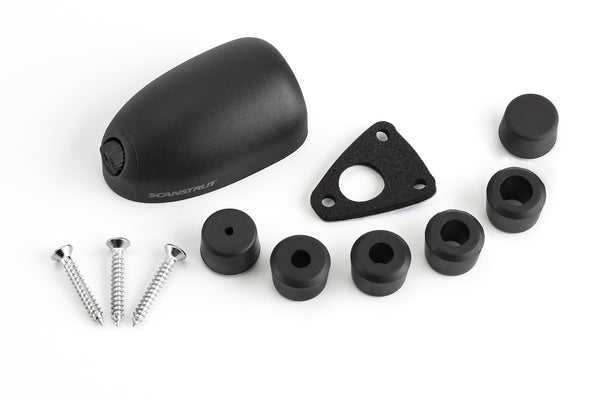 Marine cable seal kit including shell, gasket, stainless screws and multi-size bungs