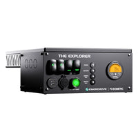 Horizontal black canopy power system with pushbutton circuit breakers and rocker switches