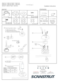 Step-by-step installation manual for Scanstrut vertical cable seals