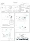 Installation guide for horizontal cable seal showing parts and assembly steps