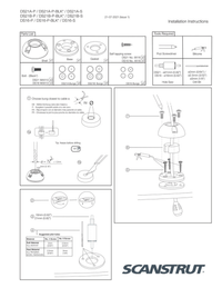 Step-by-step installation instructions for the vertical cable seal