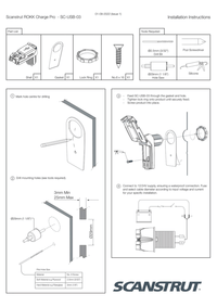 Installation instruction manual for SST-SC-USB-03 USB socket