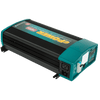 Angled view of 2000W inverter highlighting AC transfer switch inputs and robust casing