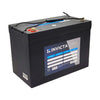 Invicta 12V 80Ah Hybrid Starter Lithium Battery angled view showing terminals and carry handle