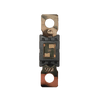 Top-down view of 500A Mega fuse with black housing and clear window