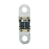Rear view of a 100A MIDI fuse showing internal element detail and metal terminals