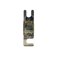 Top view of 175A Midi fuse featuring clear housing and tin-plated terminals