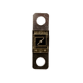 Exotronic 80A Midi fuse front view showing clear window with visible element and M6 mounting holes
