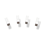 Set of four aluminium tank spacers with rubberised feet arranged in an arc for LPG cylinders