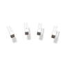 Set of four aluminium tank spacers with rubberised feet arranged in an arc for LPG cylinders