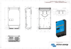 Dimensional drawing showing 499mm height and 268mm width for MultiPlus-II 48V