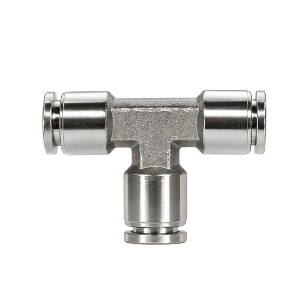 Exotronic 'T' 10mm OD Stainless Steel PTFE Tube Joiner